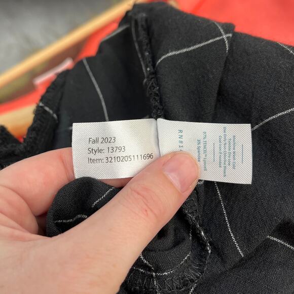 Marine Layer Allison Soft Stretch Pull On Elastic Windowpane Plaid Jogger Large - Picture 9 of 12